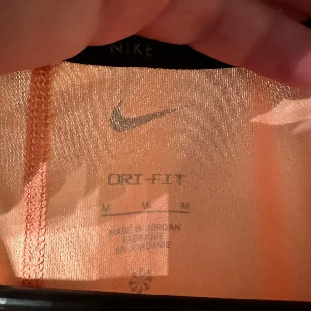 Nike Dri-Fit T-Shirt Swoop Orange Women's Size Medium